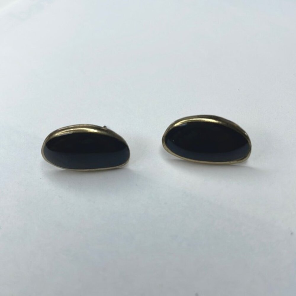 Black and Gold‎ Earrings